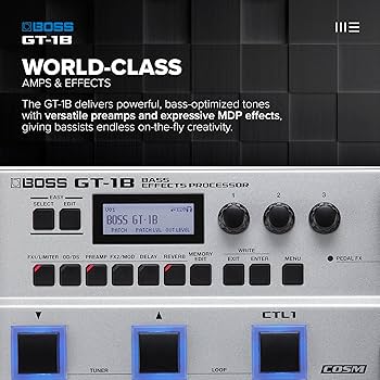 Amazon.com: BOSS GT-1B | Compact Bass Effects Processor | Bass