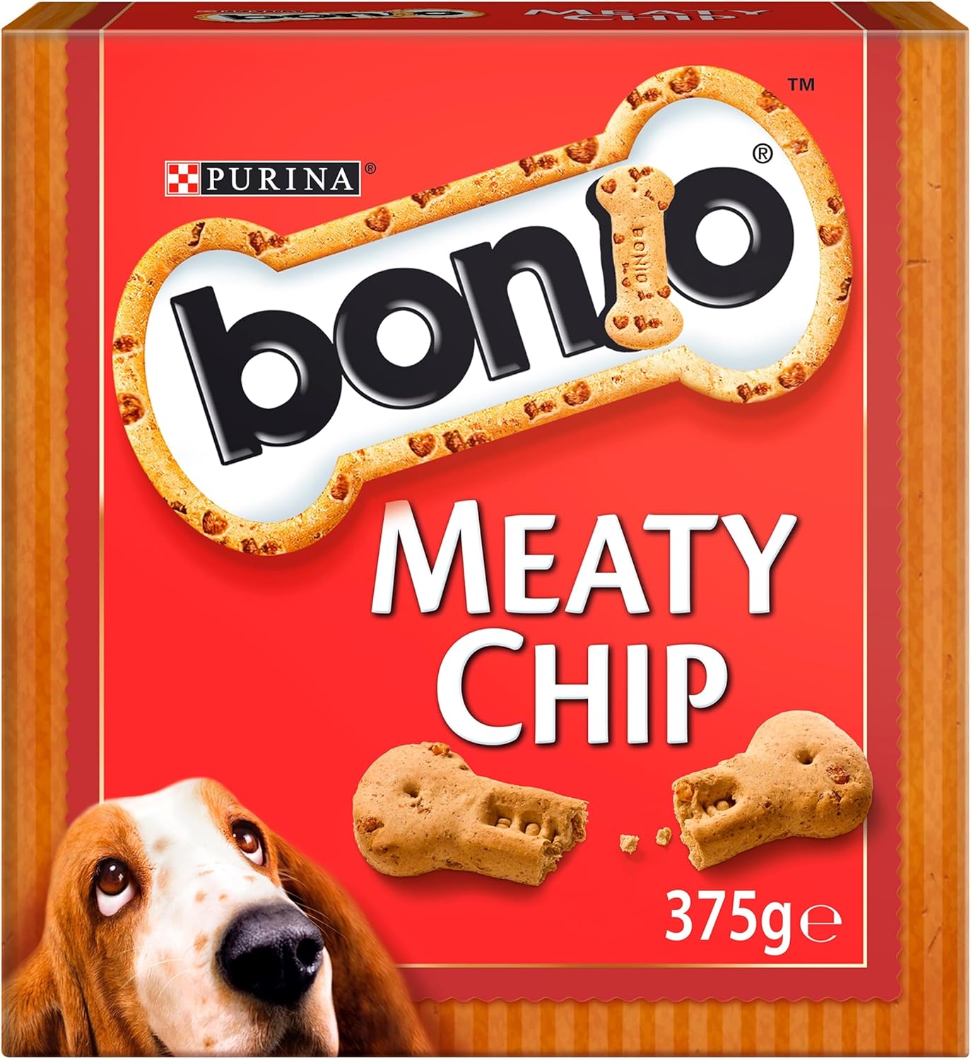 bonio meaty chips 375g