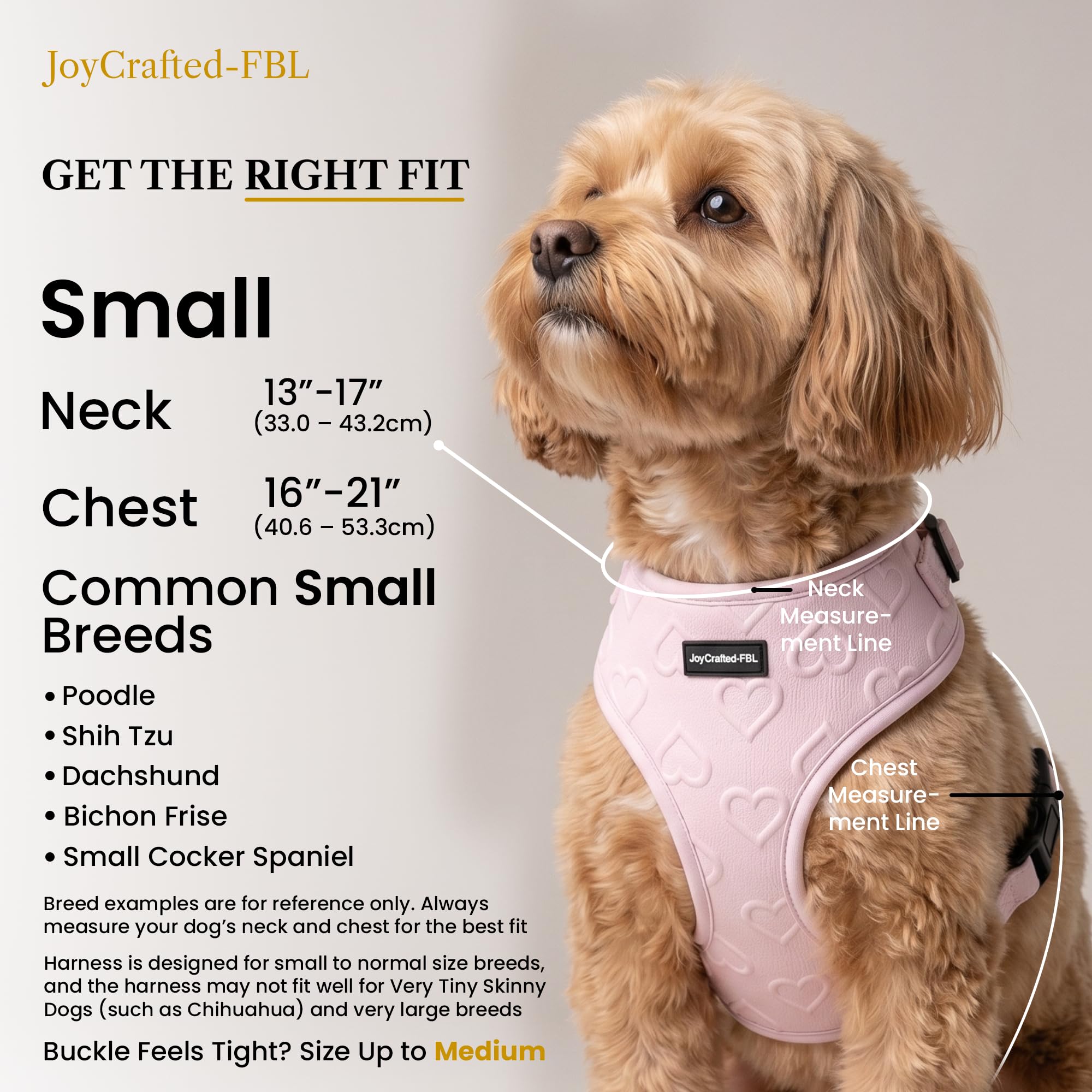 Arnés de neopreno sin tirones para perro extra pequeño, cuello (8.6-12.2 pulgadas), diseño de malla suave ajustable, color rosa S, ligero, sin estrangulamiento, comodidad a prueba de fugas