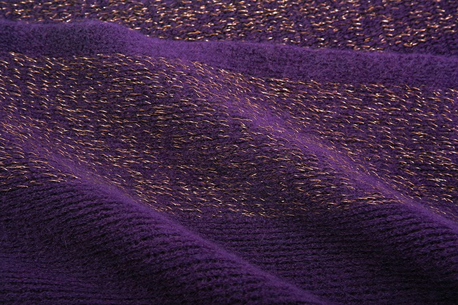 ZLYC Femmes Hiver Ouvert Cape Chaud Poncho Garniture à Franges