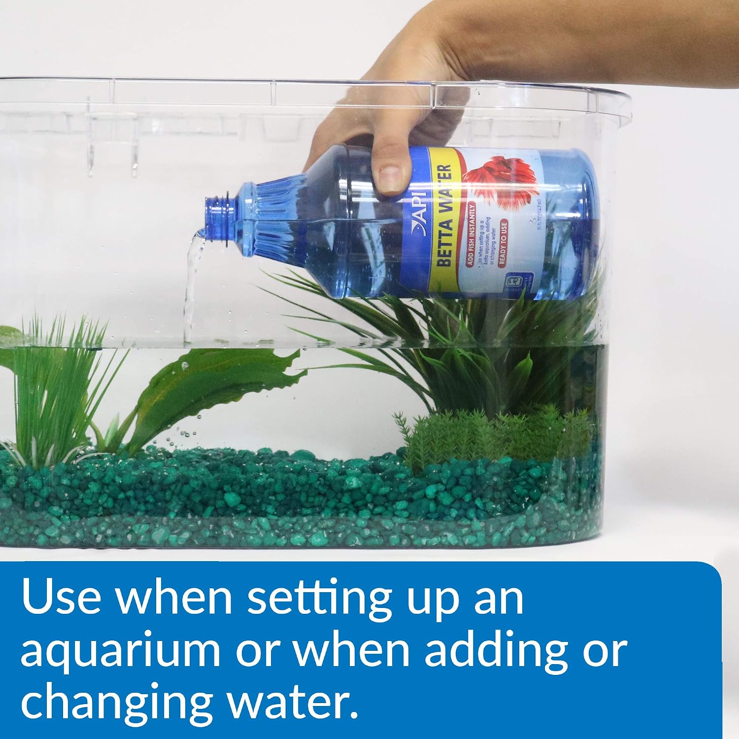 API Betta Water Betta Fish Freshwater Aquarium Ready to Use Water, No Aquarium Water Conditioner Needed, 31-Ounce Bottle