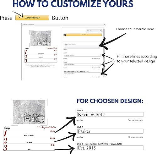 Miniatura 6 de Letreros de cocina personalizados para parejas, 12 patrones de mármol, 8 x 10 pulgadas, tabla de cortar de vidrio personalizada, regalos de boda