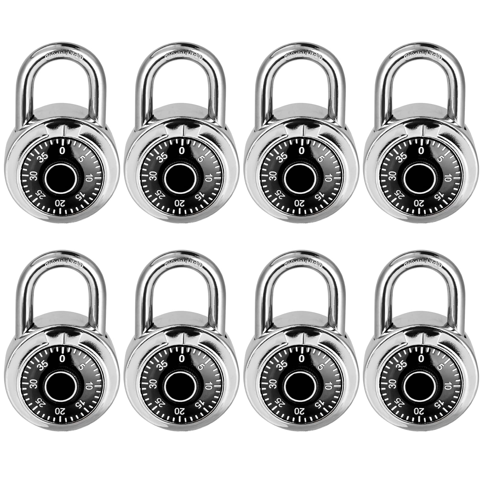 LanuBe Lock Standard Dial Combination Lock, 2 Inches. Wide, With Different Combinations, Black - View #7