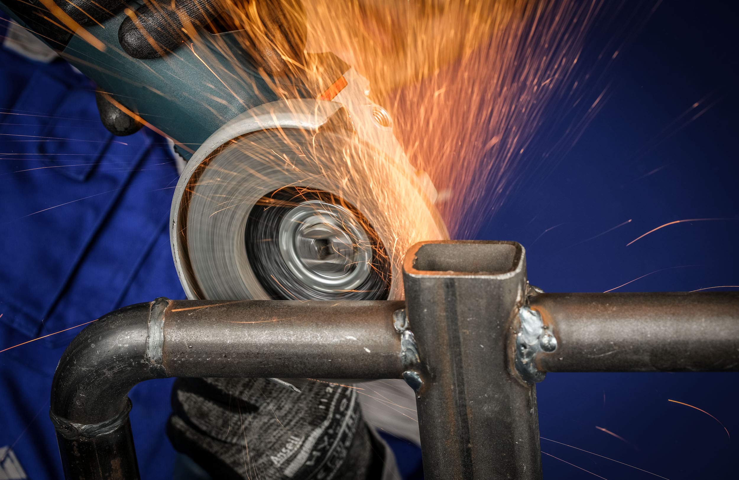 Pferd Polifan disc 125 mm zirconium corundum, grit size 80, PSF Steelox, X-LOCK (22.23 mm), pack of 10 - for high efficiency due to aggressive cutting with good service life