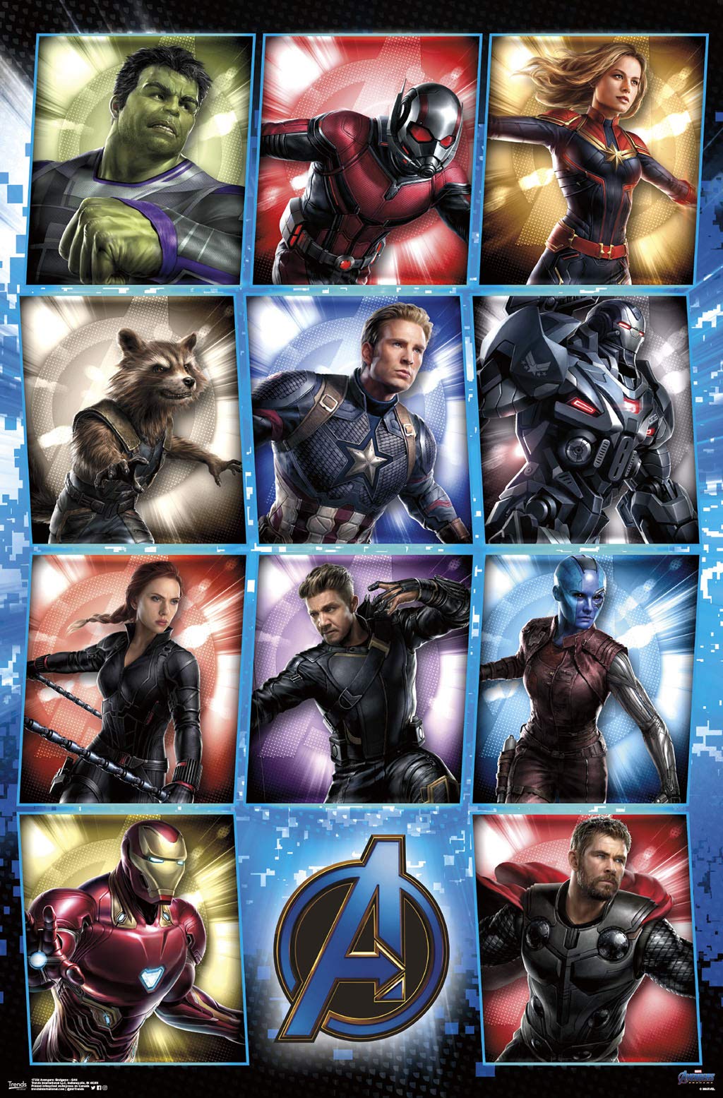 Trends InternationalTrends International Marvel Cinematic Universe - Avengers - Endgame - Grid Wall Poster, 22.375" x 34", Premium Unframed Version
