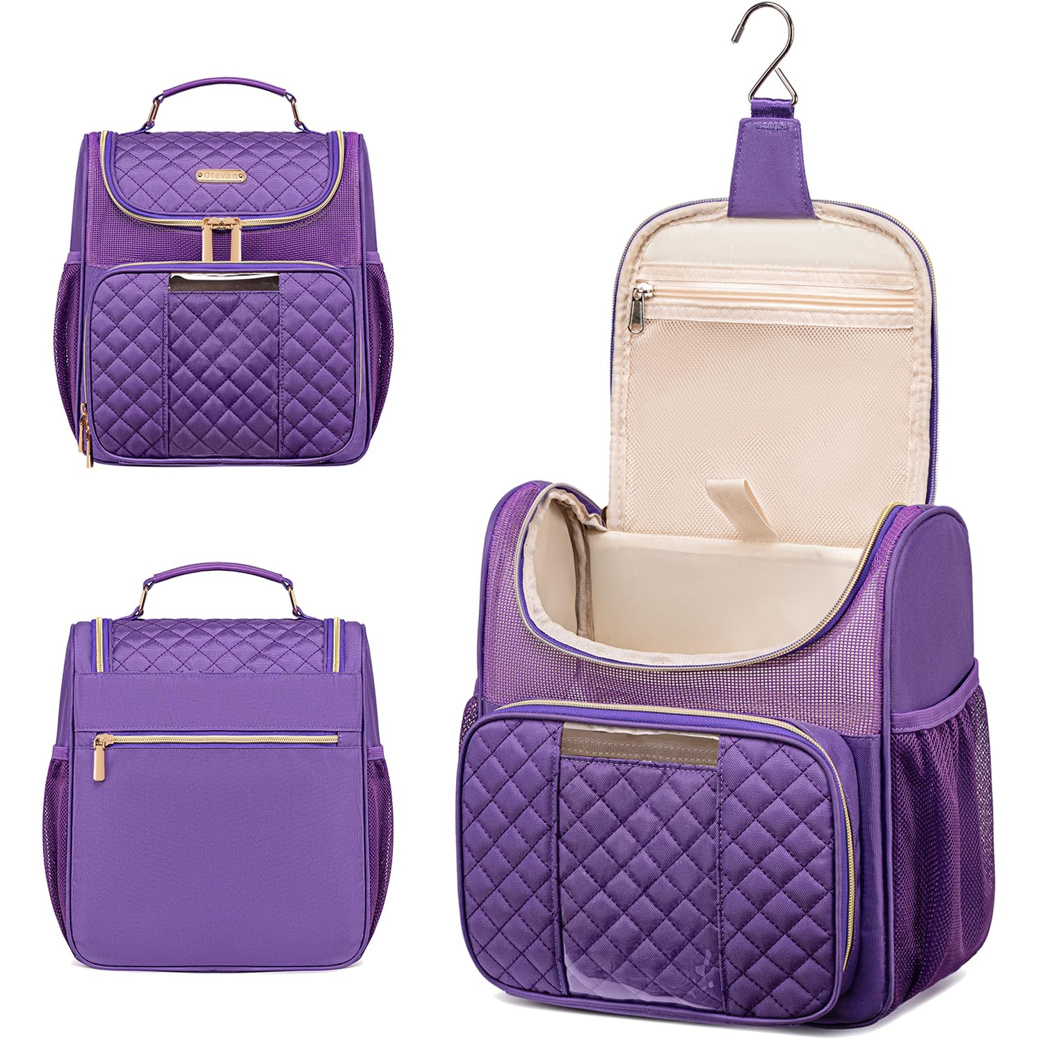 Otevan Large Hanging Toiletry Bag, Quick-Dry Travel Organizer