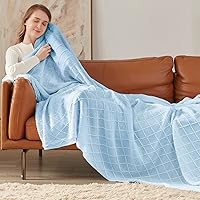 Vista 202 de inhand Knitted Throw Blankets for Couch and Bed, Soft Cozy Knit Blanket with Tassel, Black Lightweight Decorative Blankets and Throws, Farmhouse