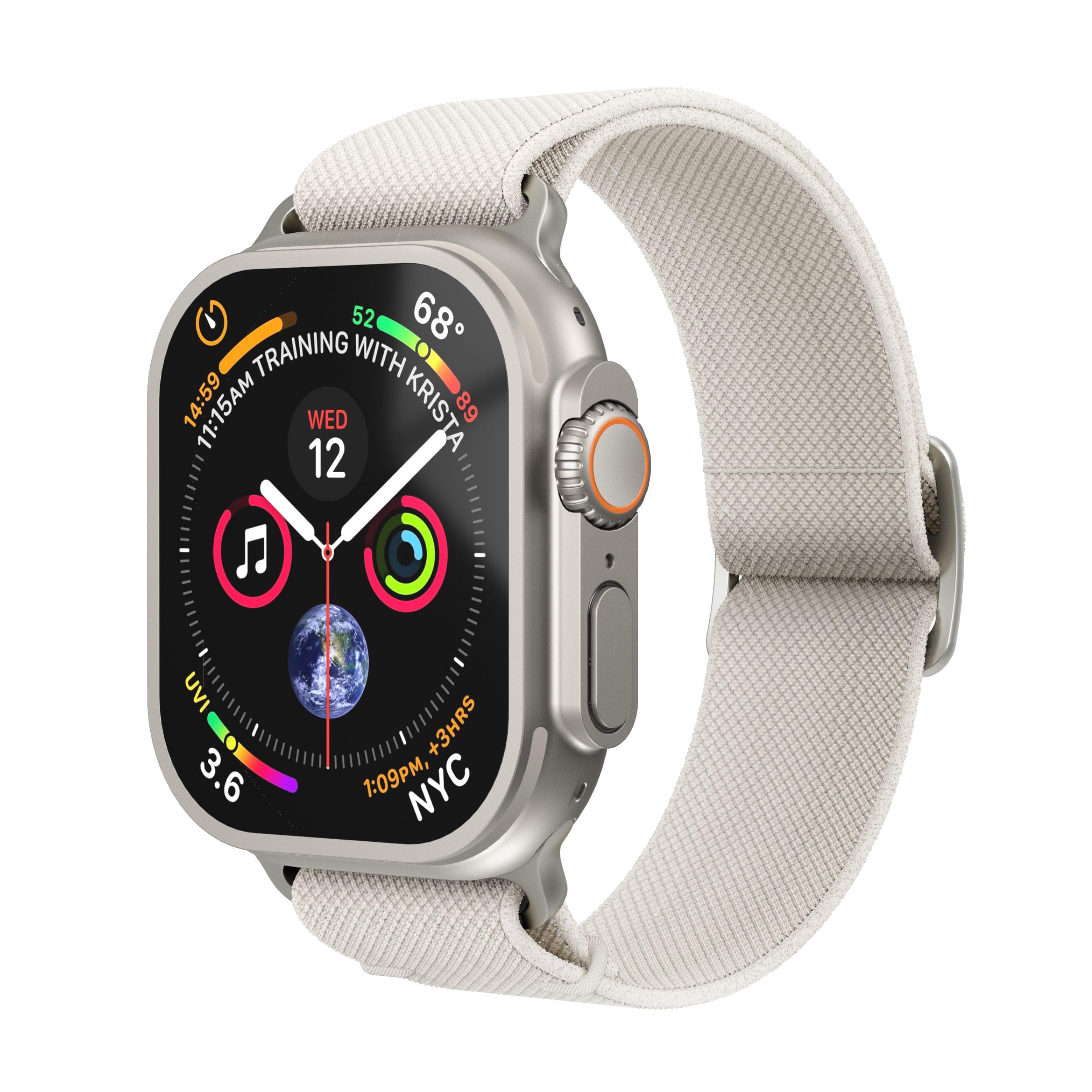 VONMÄHLEN Classic Nylon Loop – Robustes und verstellbares Nylonarmband, schweiß- und wasserbeständig, kompatibel mit Apple Watch