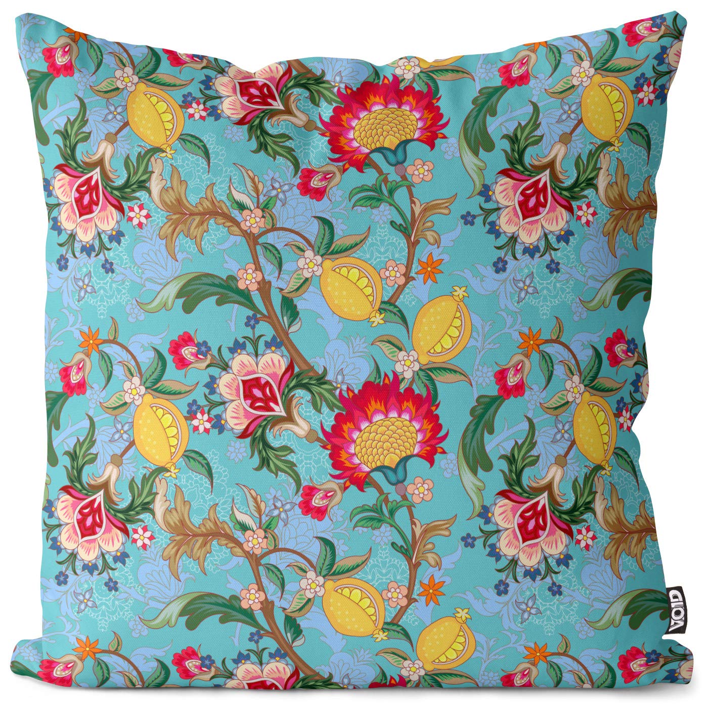 VOID Sommer Paisley Kissenbezug Kissenhülle Sofakissen Kissen Deko Ostern Outdoor-Kissen Dekokissen, Kissen Größe:60 x 60 cm