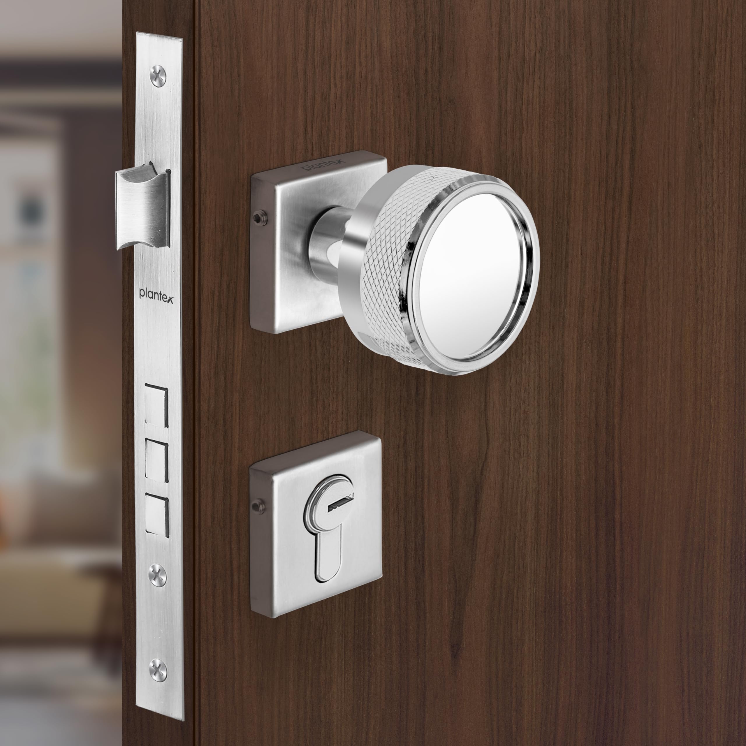 Plantex Triple Security Door Lock for Home/Main Door Lock Set with 3 Years of Warranty/Mortise Lock for Door with Brass Lock Body & Cylinder (Satin) (B0CM38G7VT) Amazon Price History, Amazon Price Tracker