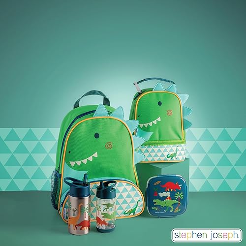 Miniatura 4 de Stephen Joseph, Botella de agua con tapa abatible para niños, 10 onzas, Tritan sin BPA, botella de agua para niñas y niños, botella abatible para el