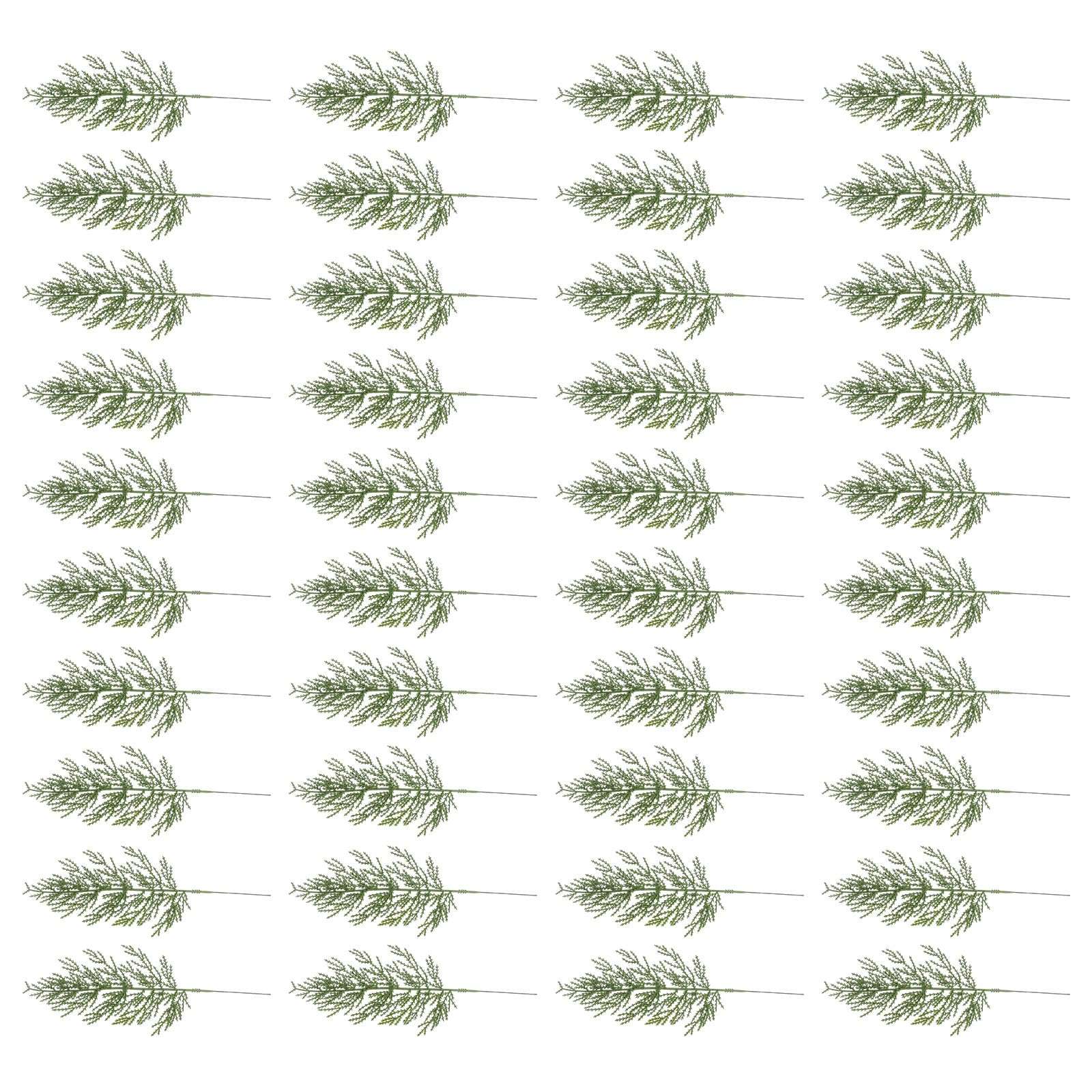 MISUVRSE Pack Of 40 Christmas Tree Limbs Versatile Plastic Artificial Pine Branch Christmas Tree Decorations Plant Celebration Flower Arrangement