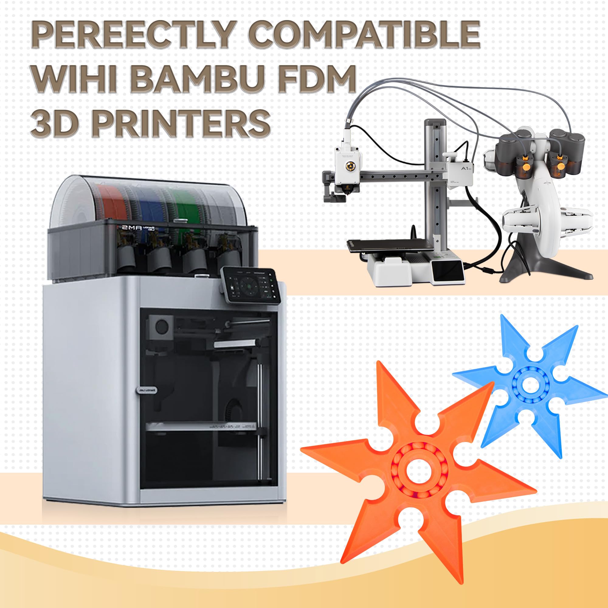 TINMORRY Filament PETG Rapid 1,75 mm, filament do drukarki 3D 1 kg × 4, 4 kolory