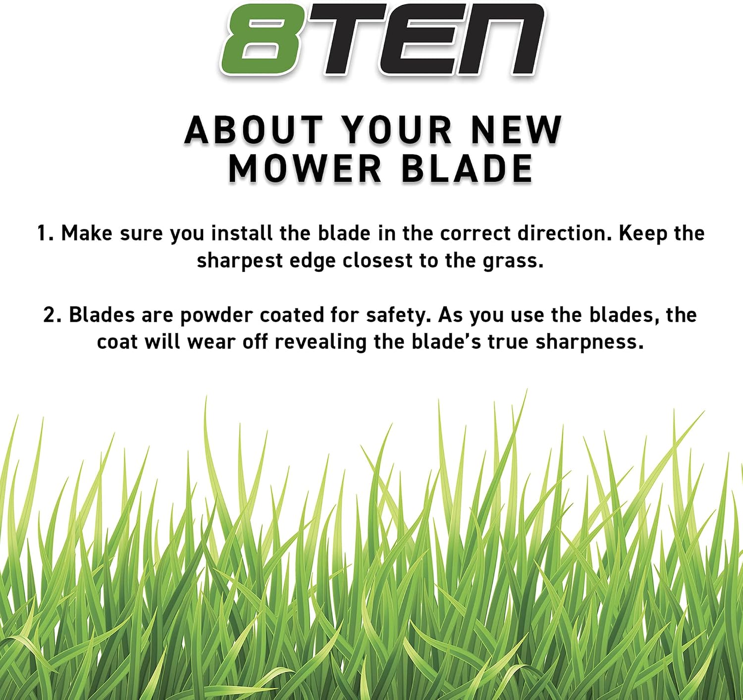 8TEN LawnRAZOR Mower Blade Set for Gravely Pro-Master 152Z Pro-Turn 152 52 inch Deck Zero Turn 00450300 (High Lift)