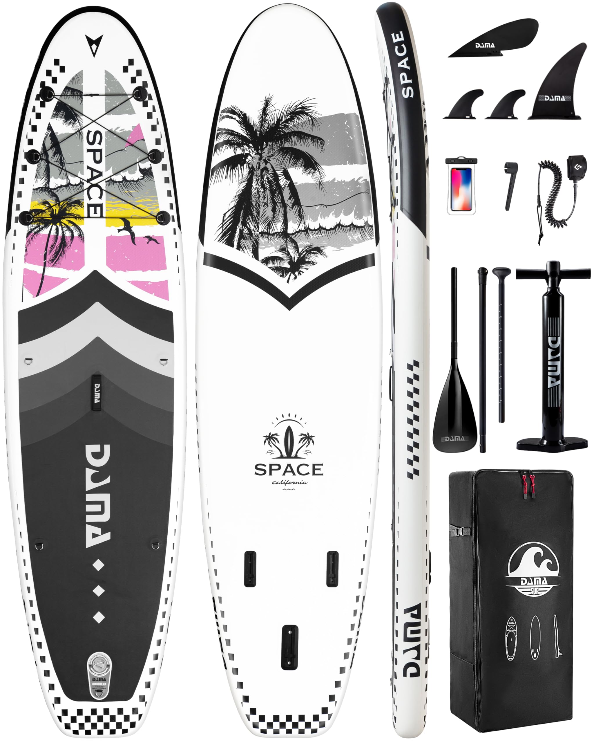 DAMA 11'*34"*6" Inflatable Paddle Board, Paddle Boards for Adults,Sup,Lightweight and Durable, Easy to Inflate, Versatile in Style, Fully Functional,