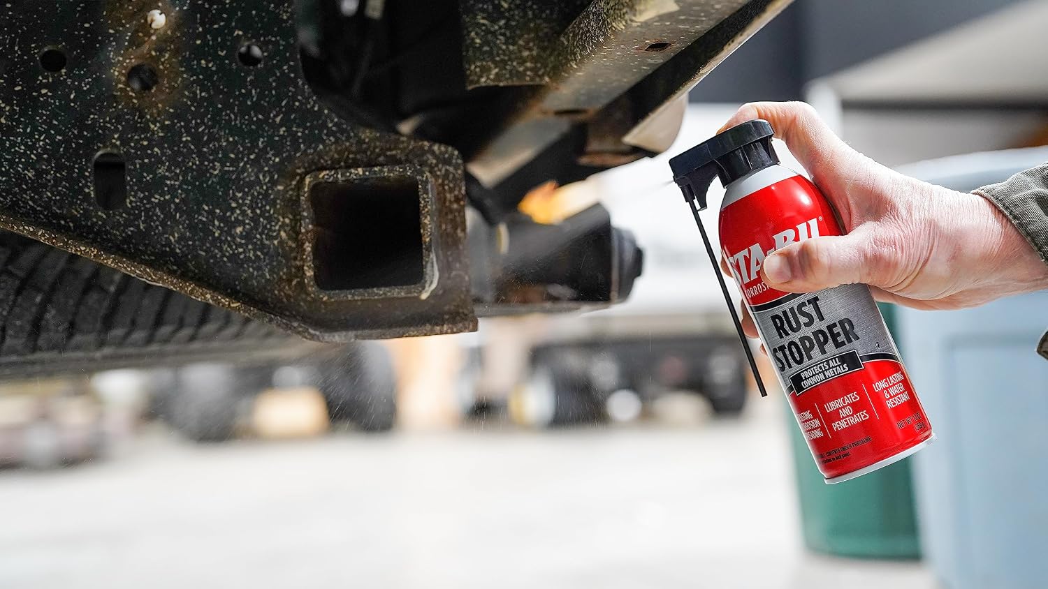 STA-BIL Rust Stopper - Stops Existing Rust and Corrosion, Long Lasting Protection, Prevents Future Rust and Corrosion From Forming, Water-Resistant Formula, 13oz (22003) , Red