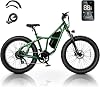 Fucare Taurus 1200W Peak Electric Bike for Adults 48V 25AH Battery Mountain EBike, Up to 32MPH & 100 Miles, 26×4.0 Fat Tire Electric Bicycle, 4.5A Fast Charger, Shimano 8 Speed, Hydraulic Brake