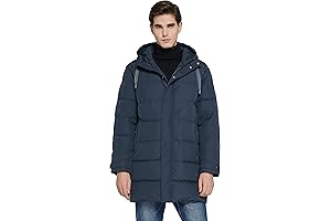 Orolay Men's Long Hooded Winter Down Jacket: The Epitome of Warmth and Style