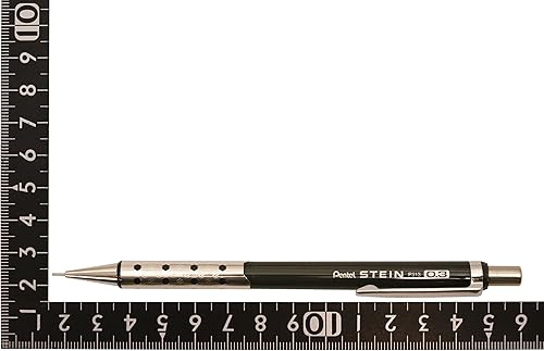 Miniatura 6 de Pentel Ain - Portaminas (0.020 in, negro metálico) (P315-MA)
