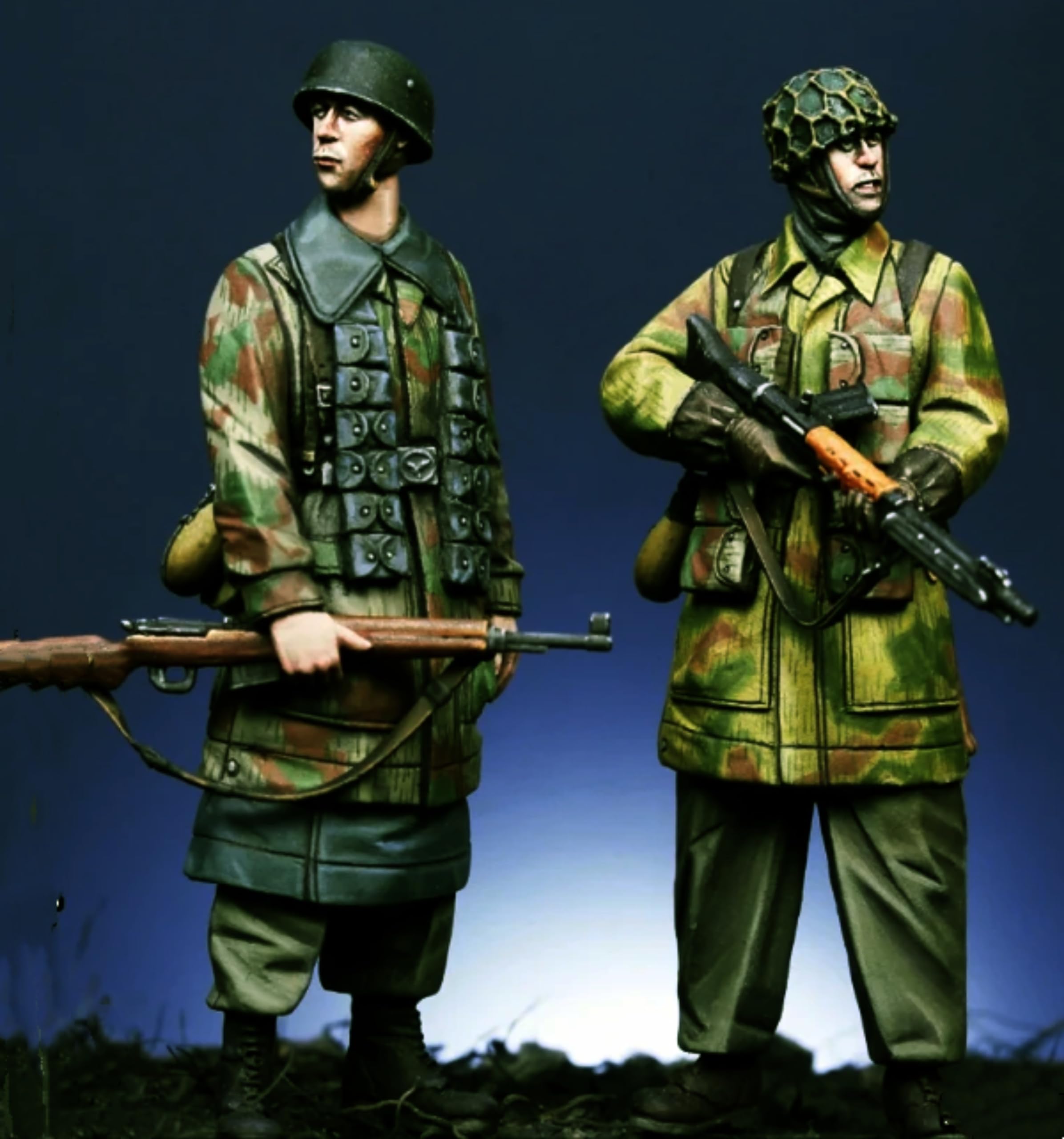 Figurine de soldat allemand 1/35 de la Seconde Guerre mondiale en résine / Kit miniature de soldat non assemblé et non peint / HC-591 Goodmoel