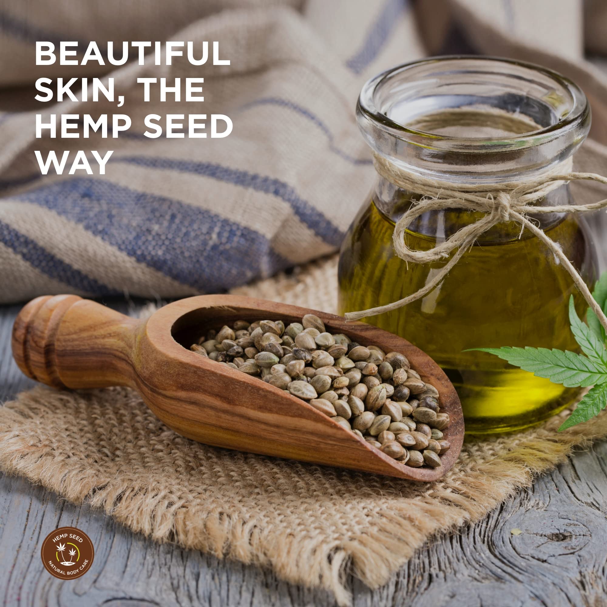 Hemp Seed Massage & Body Oil, Unscented - 8 fl. oz. - Nourishing, Moisturizing Massage Oil - Hemp Seed, Apricot, Grapeseed & Sweet Almond Oil - Vegan & Cruelty Free