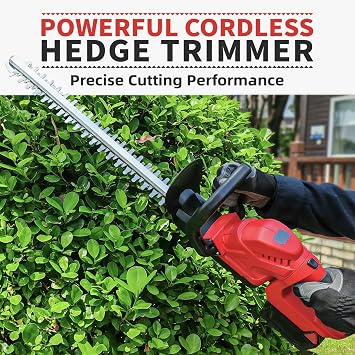 Brushless Hedge Trimmer Cordless for Milwaukee-M18 Battery, Battery Display