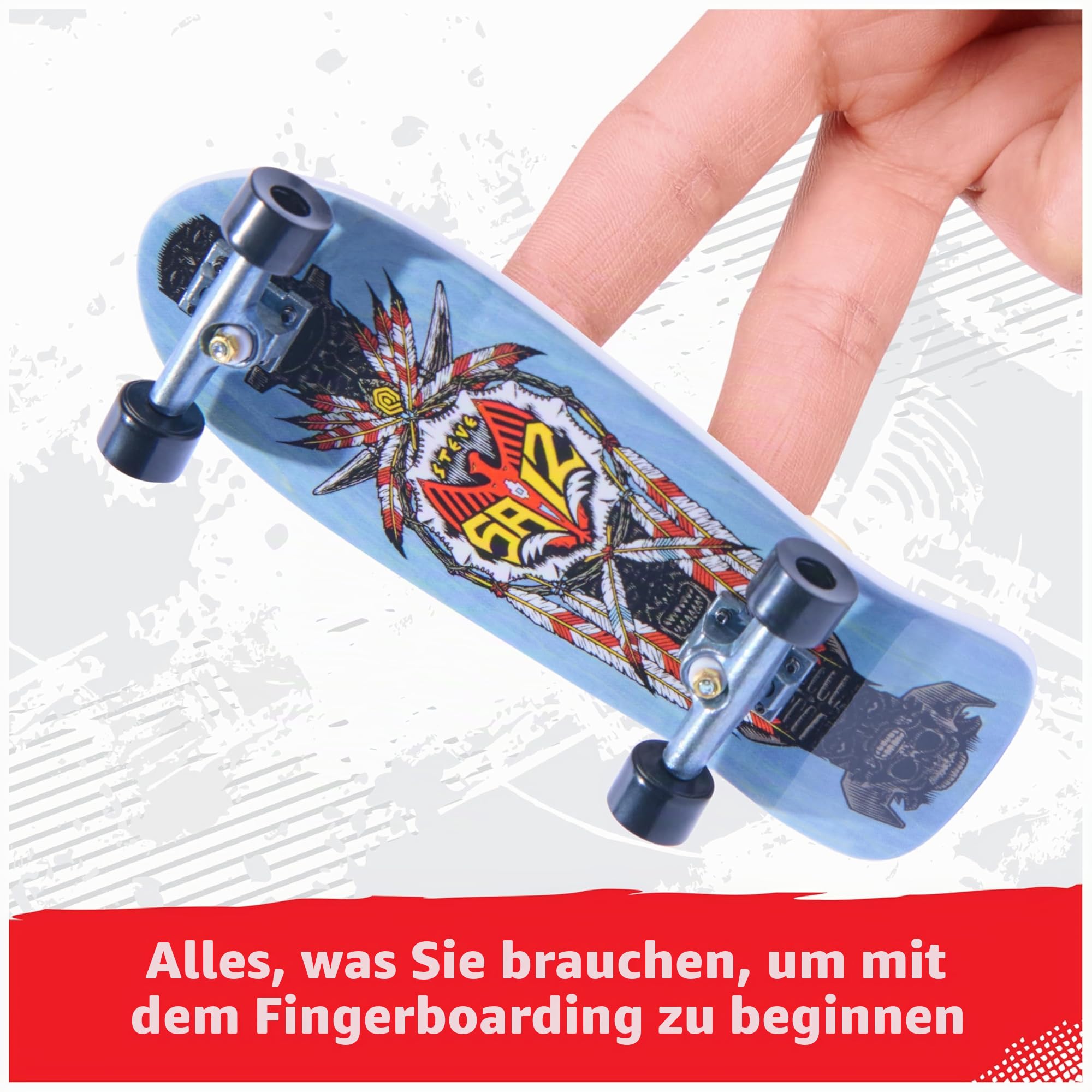 Tech Deck, Powell Peralta Legends SK8Shop Bonus Pack mit Rampe, personalisierbares Mini-Skateboard, Spielzeug für Kinder ab 6 Jahren