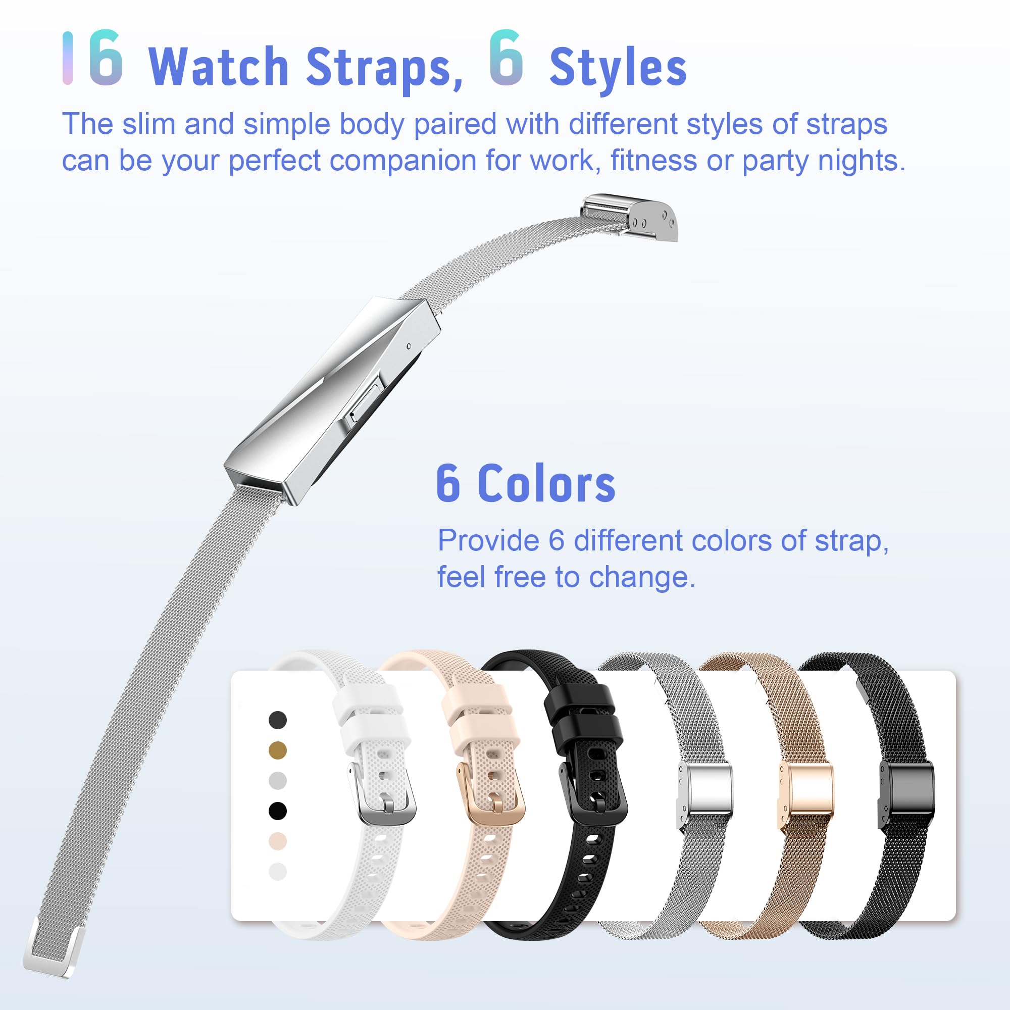 Montre Connectée avec 170+ Sport, GPS Bracelet Tracker avec IP68 Fréquence Cardiaque SpO2 Sommeil Podomètre Fitness Tracker, Montre Sport Femme avec Notification Bluetooth