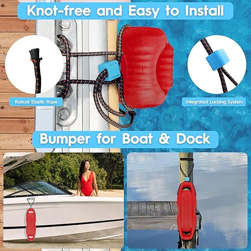 Vista 38 de Guardabarros de barco fácil de instalar para acoplamiento, guardabarros ideal para pontón, bajo, moto acuática y barcos de pesca Gris