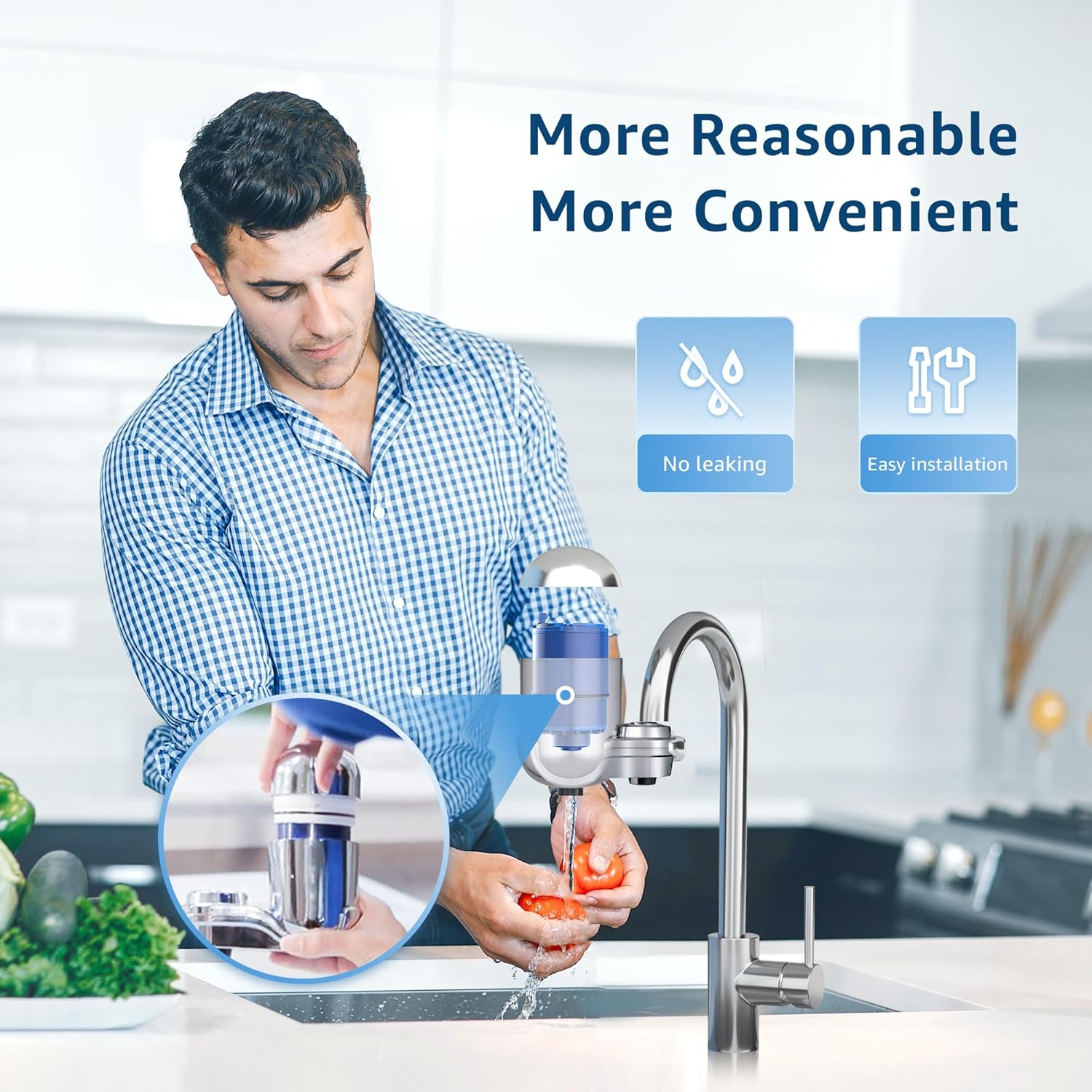 Maxblue C08A Faucet Water Filter, Compatible with All PUR® PLUS Water Filter, PUR® PLUS RF9999® Faucet Water Filter, 9-Month, 900-Gallon, 3 Pack