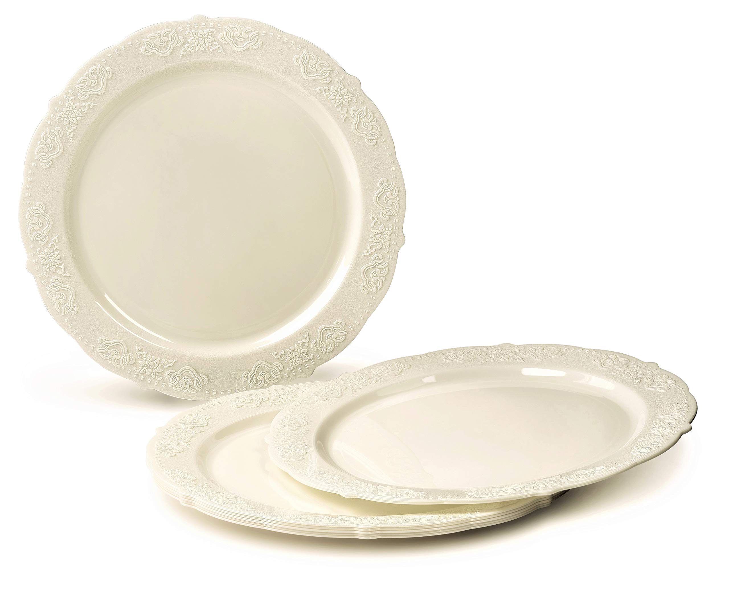 OCCASIONS 720 Pcs set (120 guest) Wedding Disposable Plastic Plate and Silverware Combo 10.25