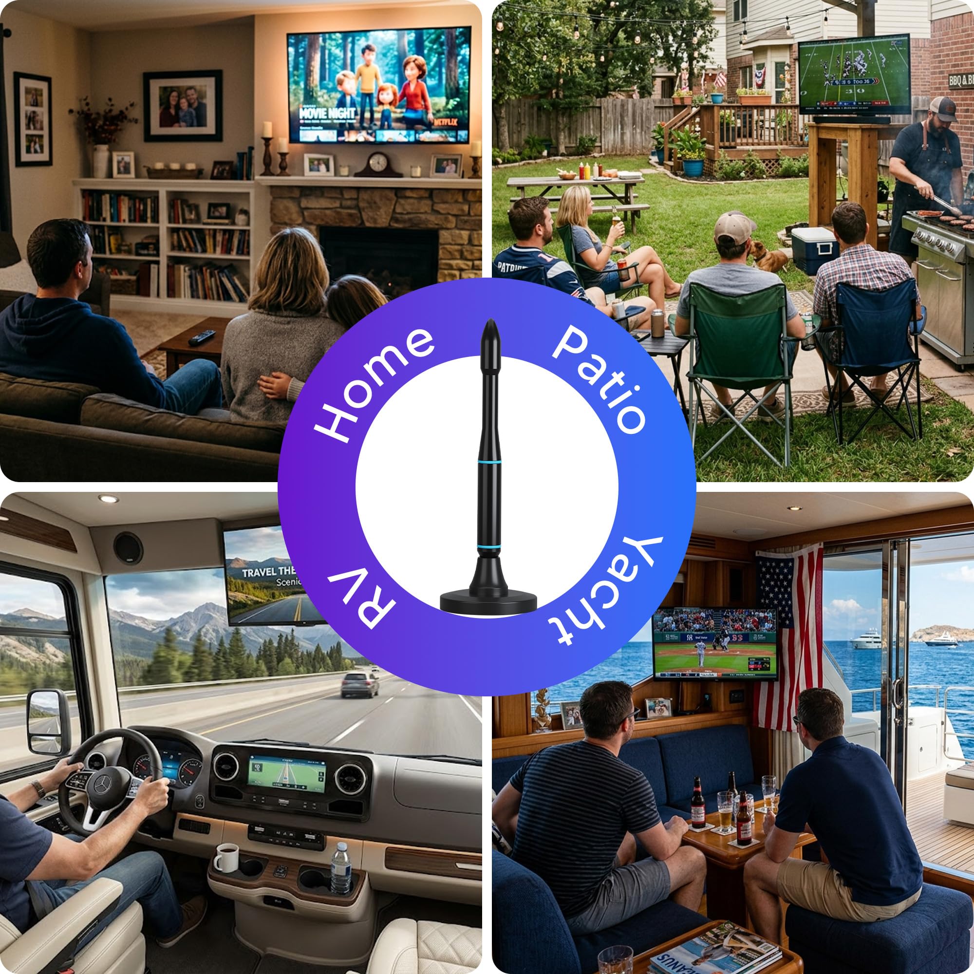 Antenna TV per Smart TV da interni, antenna TV digitale 2026 per canali