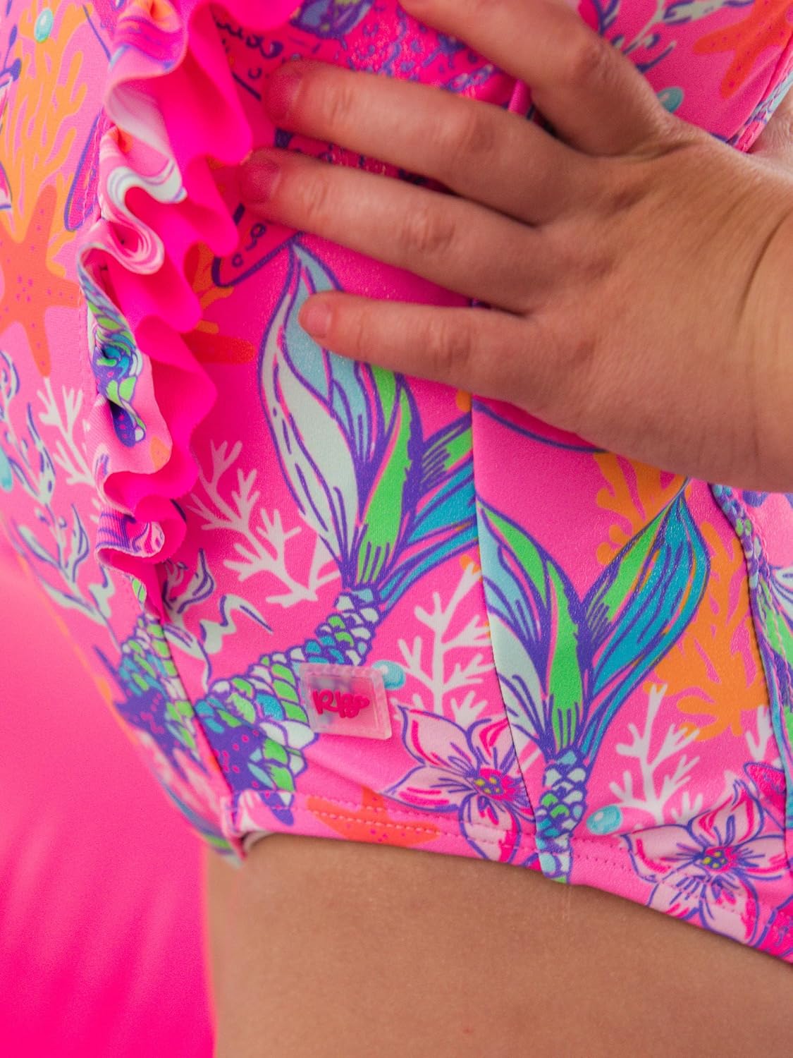RuffleButts® Baby/Toddler Girls Ruffle Strap One Piece Swimsuit w/UPF 50+ Sun Protection
