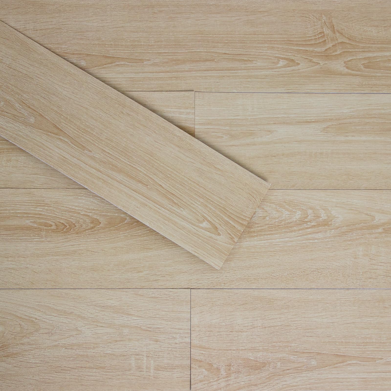 12pcs peel and stick flooring, 6" x 36", realistic wood grain design, easy diy installation, waterproof and durable, perfect for kitchen, living room, bedroom, bathroom renovation.