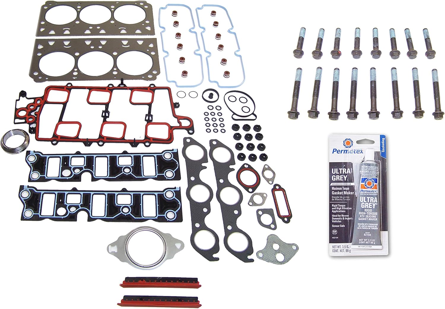 CPWK265 Head Gasket Set Bolt Kit Fits: 06-08 Pontiac GrandPrix Buick Lacrosse Lucerne 3.8L VIN 2