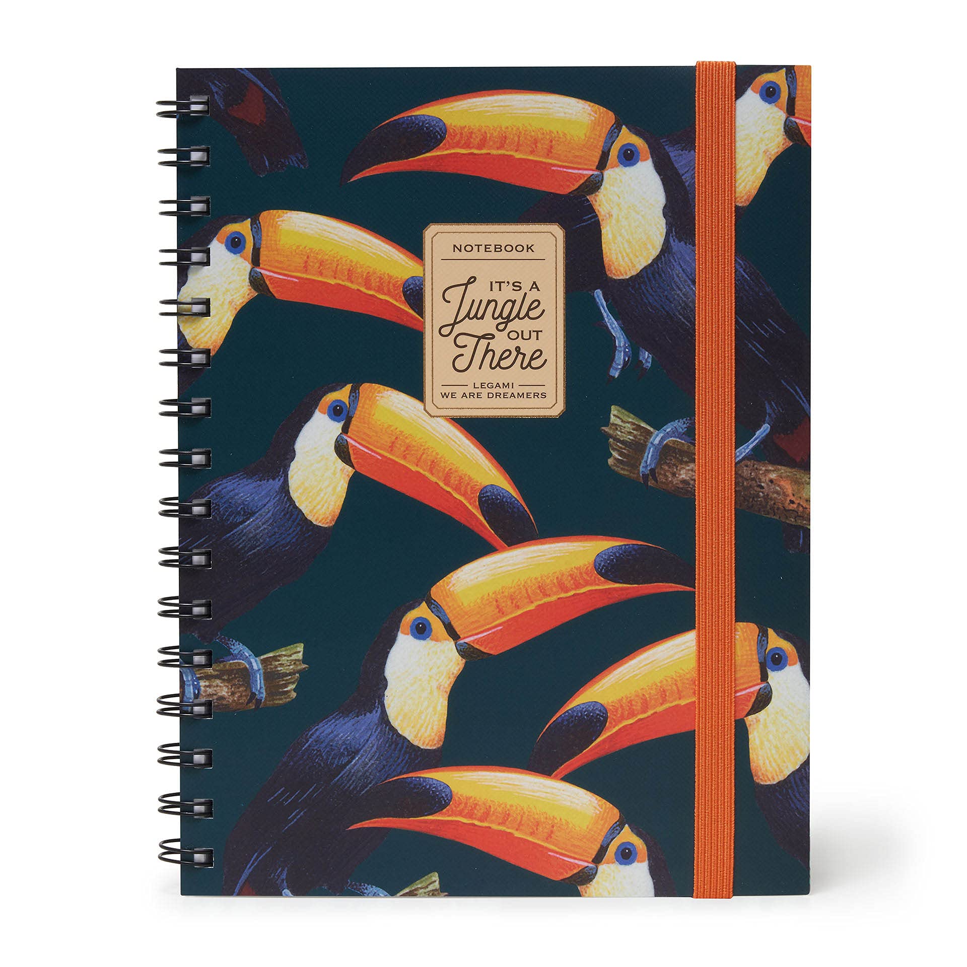Cahier A5 à Rayures Larges Genius Legami – 200 Pages Détachables – Papier FSC 100 G/m² – Élastique & Poche – 15,5 X 21 Cm