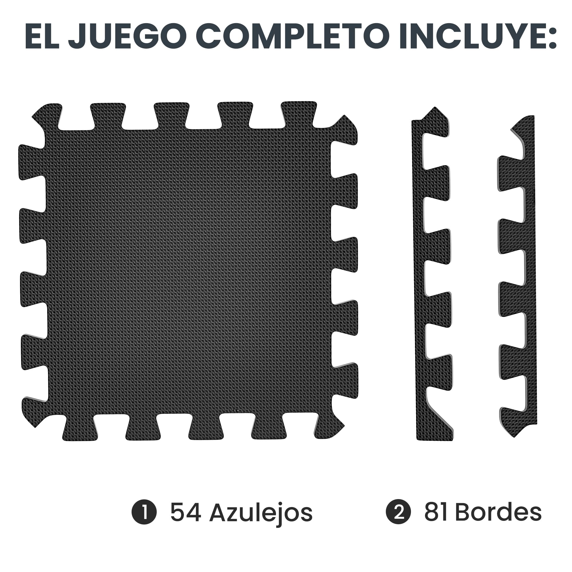 Ultrasport Tatami Suelo Goma EVA Puzzle 54 Piezas Alfombra Gimnasio Acolchado