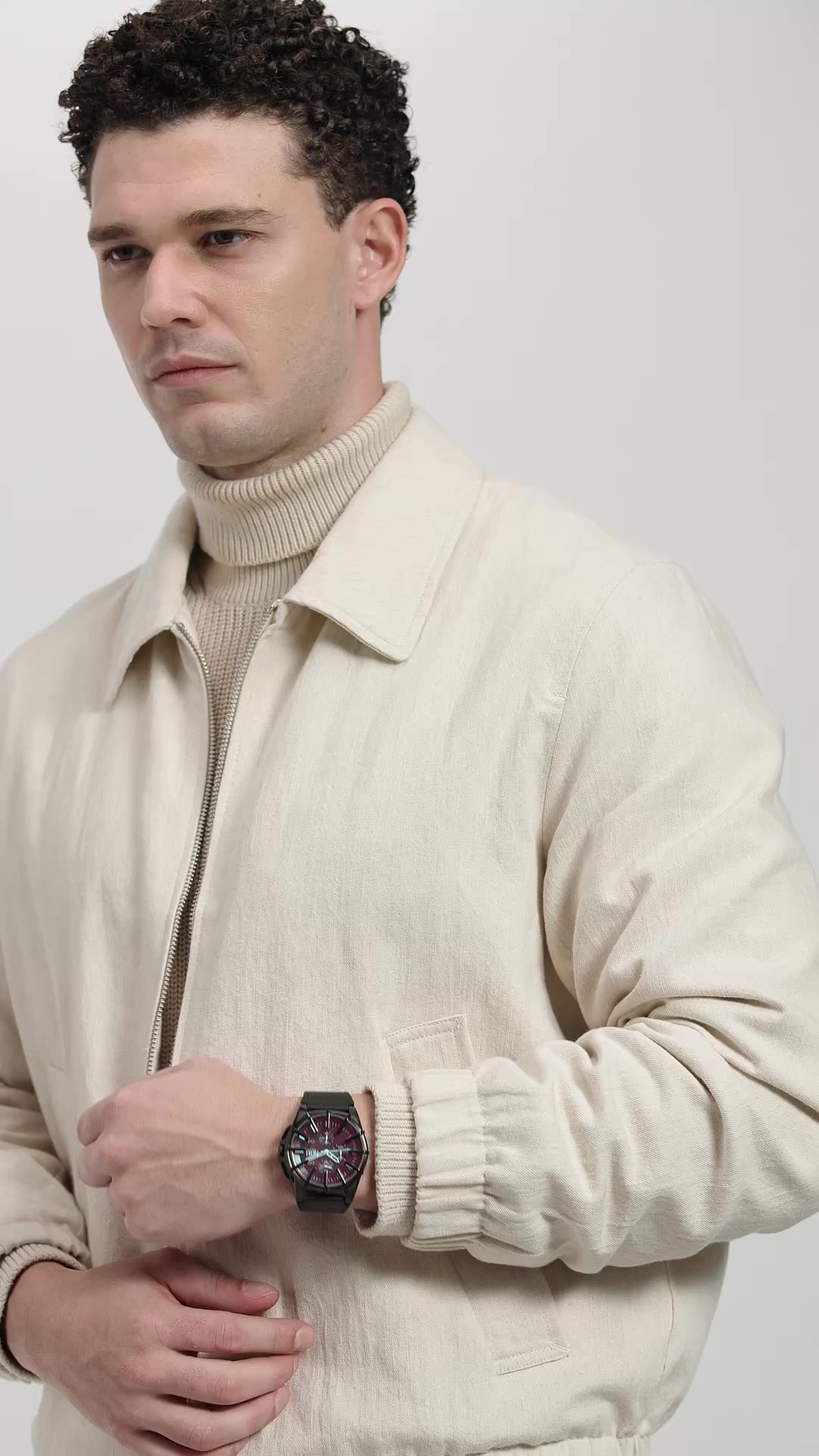 Buy Diesel Leather Analog Black Dial Men Watch-Dz4658, Black Band