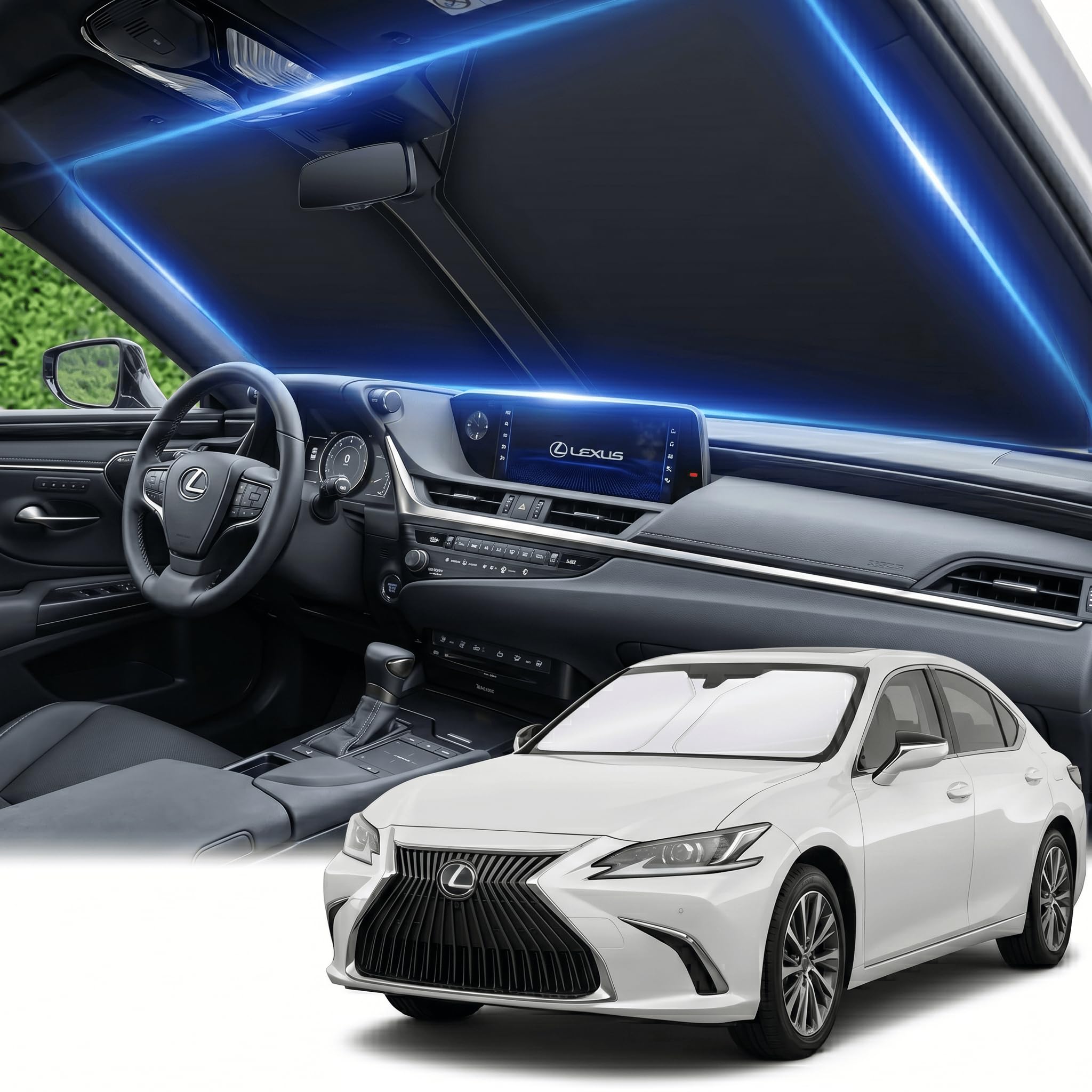 Amazon.com: Windshield Sun Shade for Lexus ES 2019-2024 2025 2026