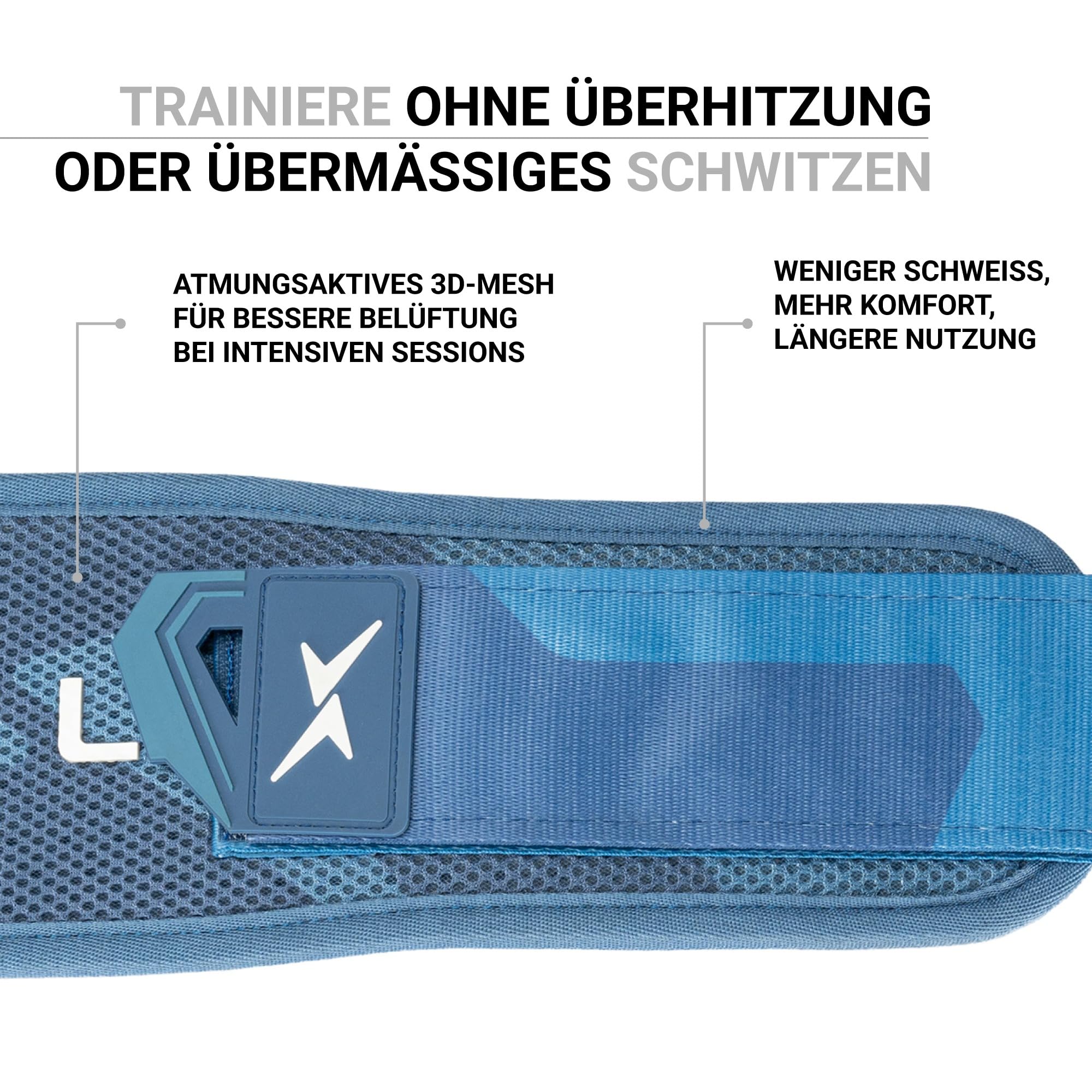 PICSIL Lumbar Belt – Lendenstützgürtel für Training mit schweren Lasten, EVA‑Schaumkern, atmungsaktives 3D‑Mesh, Doppel‑Sicherheitsverschluss