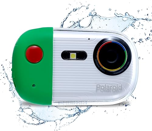 Miniatura 11 de Polaroid Cámara subacuática - 18MP 4K UHD, impermeable para esnórquel y buceo con pantalla LCD, recargable por USB Naranja,Verde,Amarillo,Azul,Rojo -