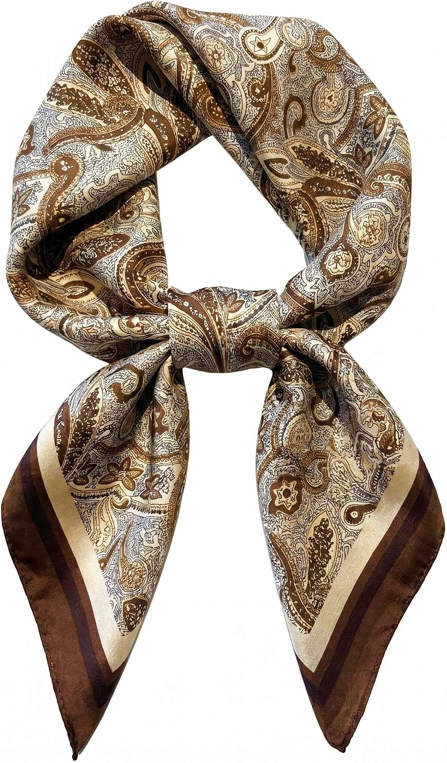 Head Hair Scarf for Women Neck Scarf Like Satin Silk Hair Bandana Square Scarves Fashion Accessories 27.5"