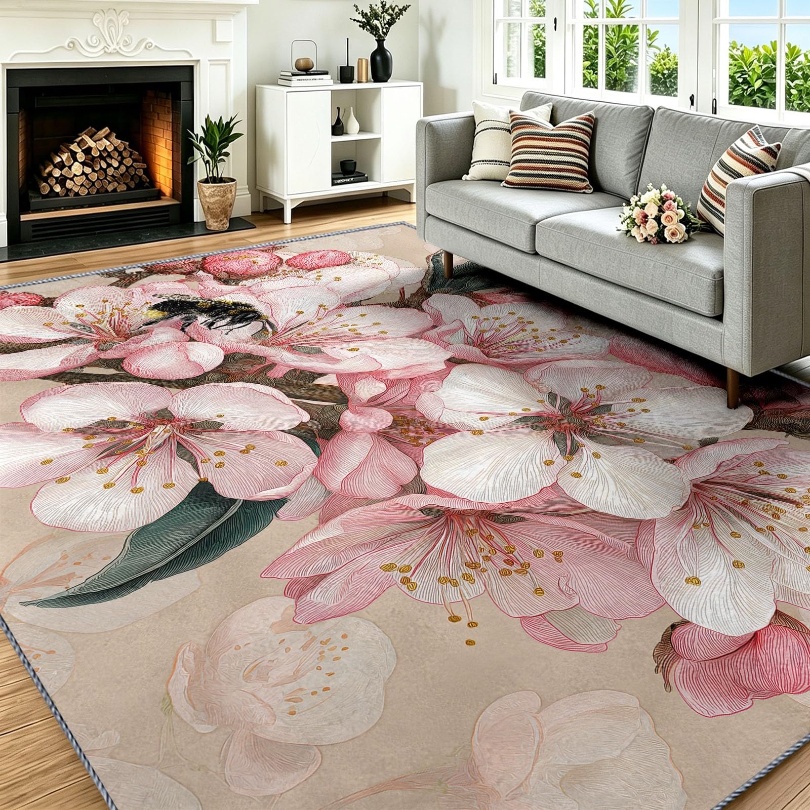 Tapis oriental lavable 140x200 antidérapant pour éviter les glissades