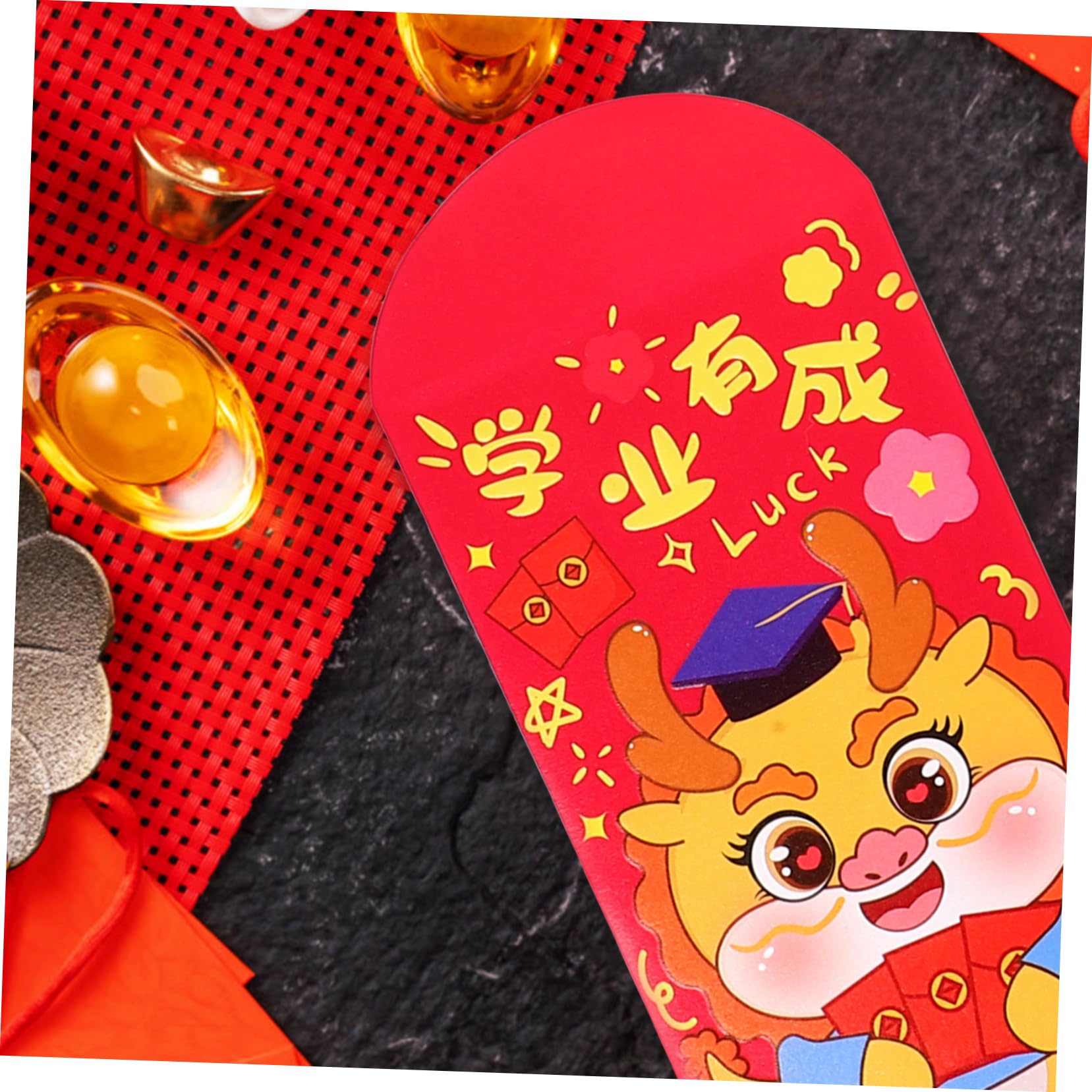 SHINEOFI Decoración Bolsillo Rojo Tradicional Sobres De Dinero Para Efectivo Decoration Bolsas De Año Nuevo Lunar Paquete Sobre De Dinero Rojo Copla Papel 30 Piezas X 4