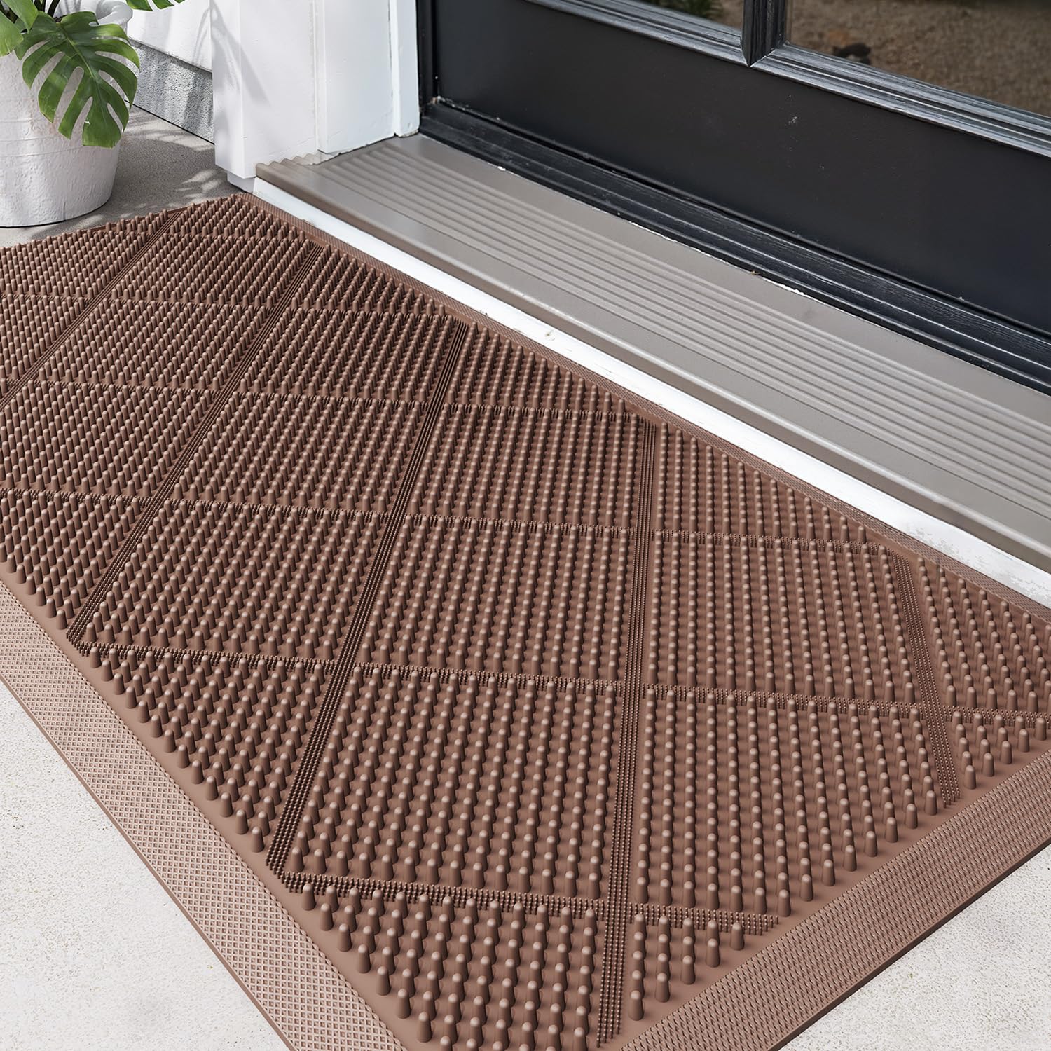 Senerma deurmat, 60 x 90 cm, Deurmatten voor Binnen en buiten, Antislip Achterkant,Vuilvangmat,Absorberende Antislip Deurmat voor Ingang, Binnen, Keuken, Voordeur, Huisdieren en Tuin