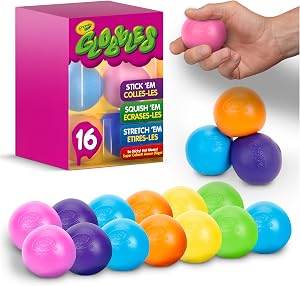 Crayola Globbles - Juguete antiestrés (16 quilates), bolas pegajosas, regalo para niños, juguetes sensoriales para aliviar el estrés, regalos, a