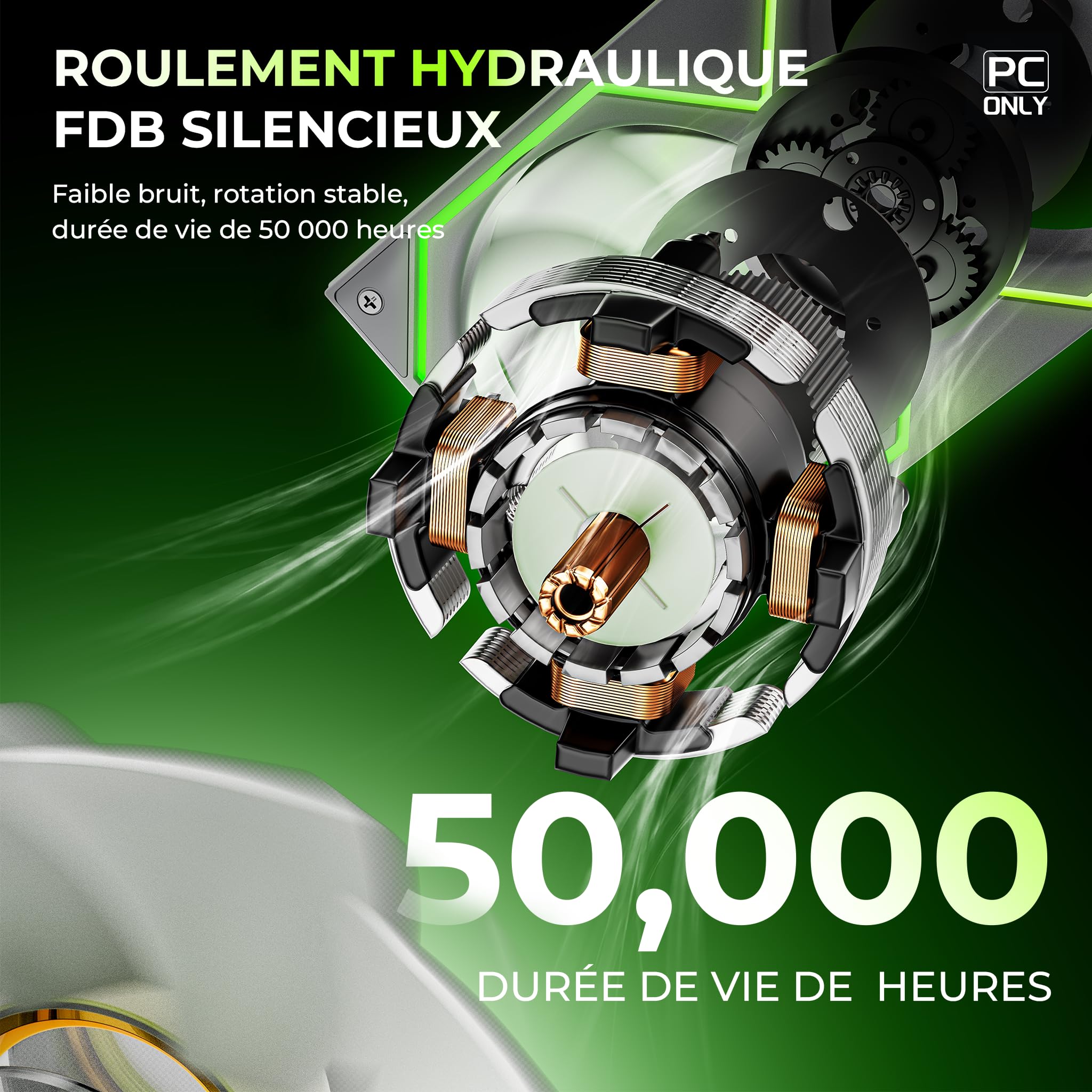 AsiaHorse Matrix Pro Ventilateur de boîtier PC 360 mm, ventilateur de radiateur ARGB PWM intégré 3 en 1 avec 88 LED, 2000 tr/min, synchronisation 5 V, 3 broches, éclairage à 3 zones, flux d'air élevé