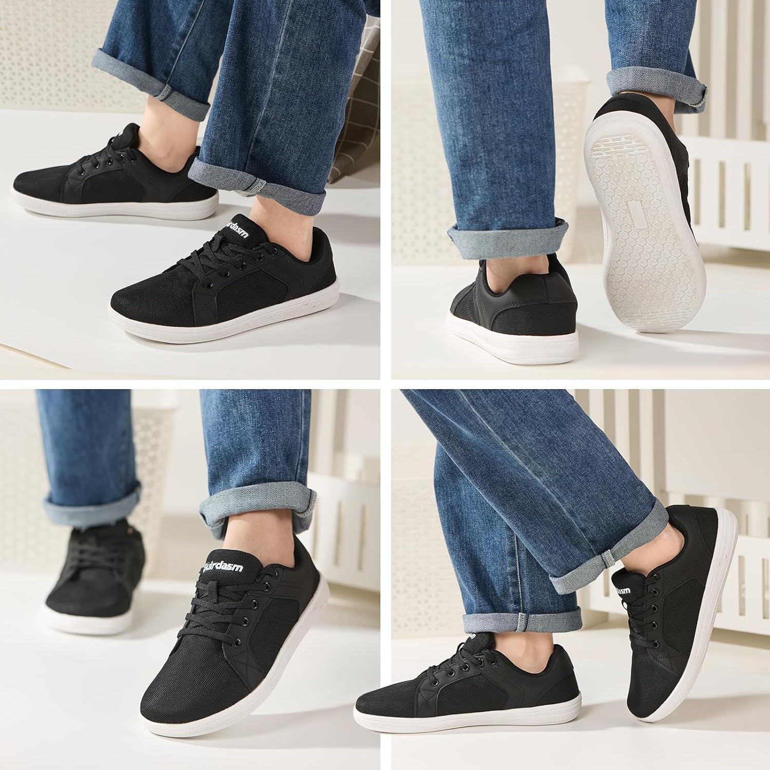 Women's Barefoot Shoes Wide Width | Zero Drop Flexible Sole | Non-Slip Minimalist Walking Shoes for Daily Wear, Casual, Commute, Office