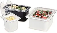 Vista 10 de Carlisle FoodService Products CM10279Z07 Coldmaster EZ Access Lid with Notch, 1/3 Size, 0.9" Height, 13" Width, 7" Length, Polycarbonate (PC), Clear