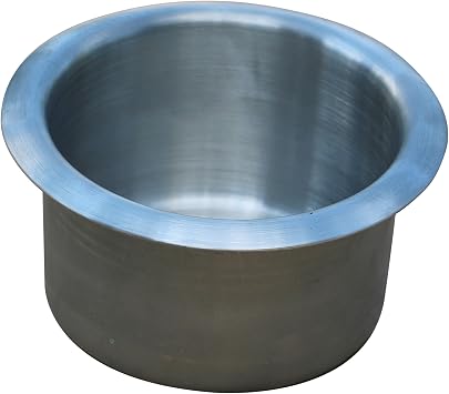 Universal Replacement Metal Cup Holder, Silver, 3 3/8 Diameter